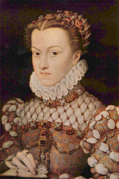 Francois Clouet Elisabeth of Austria by Francois Clouet